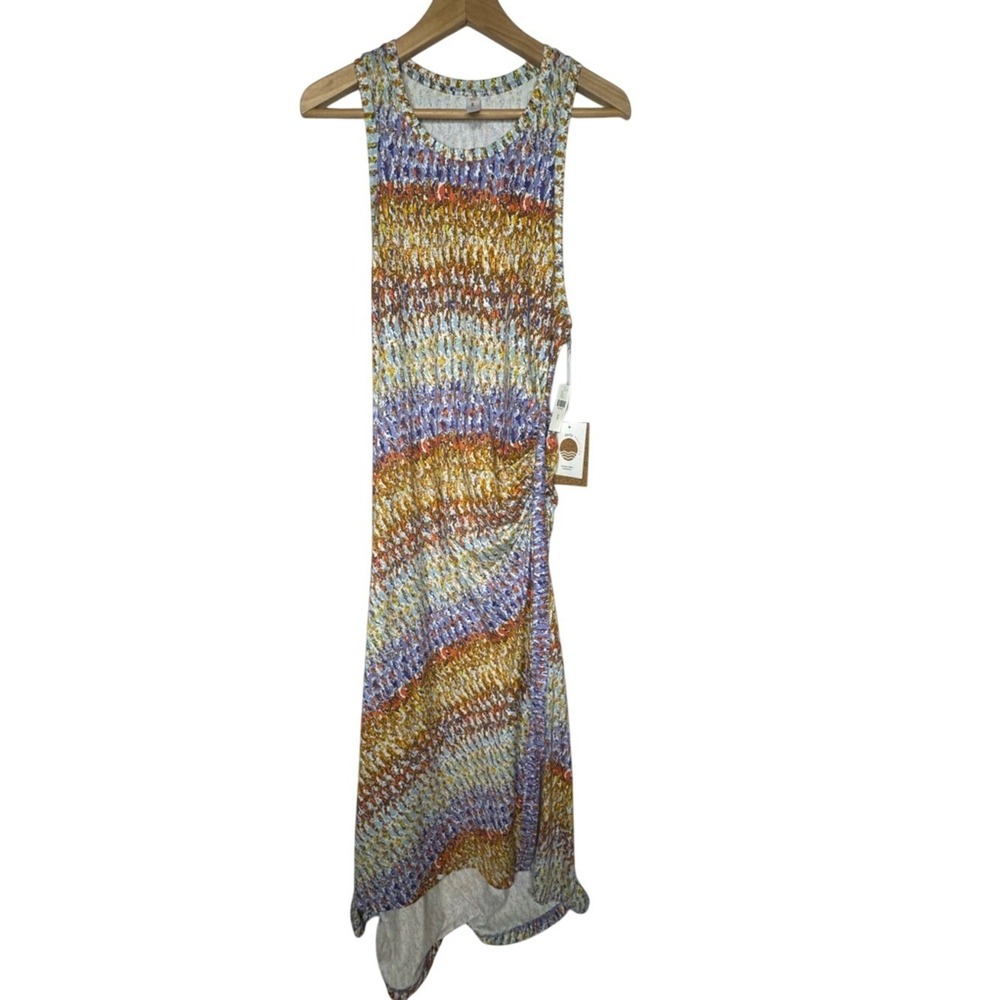 Daily Practice Anthropologie Womens Mock Neck Treasure Dress Sz M Boho